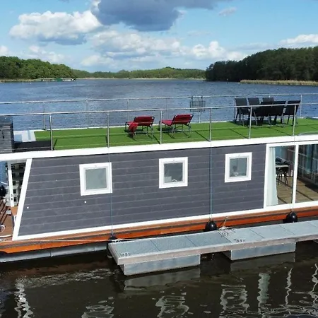 Hausboot-urlaub24 De - Muritz, Festliegend Mit Sauna - Beiboot Buchbar 船上ホテル
